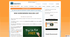 Desktop Screenshot of homeownersmarketingservices.com